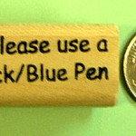 Please Use a Black/Blue Pen