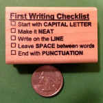 First Writing Checklist